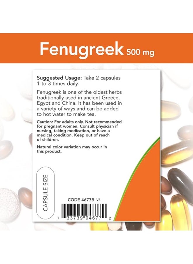 Fenugreek 500 Mg 100 Capsules