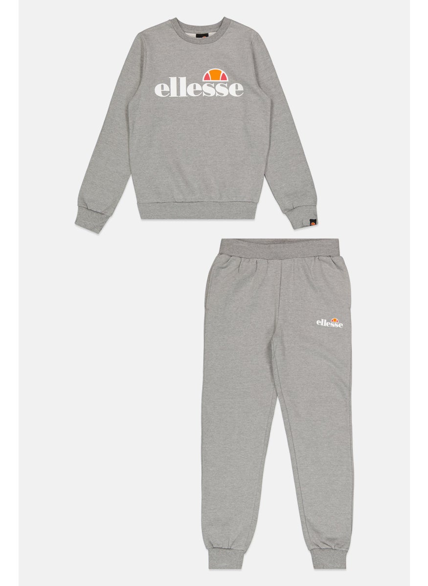 Kids Boy 2 Piece Long Sleeves Outdoor Sweatshirt And Pants Set, Grey