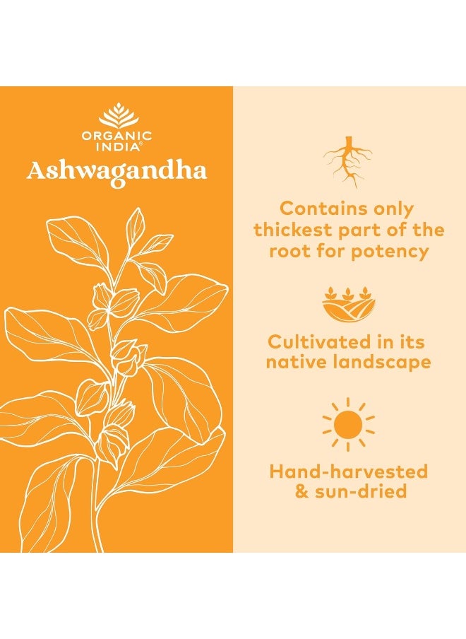 Organic India Ashwagandha Bulk Herb Powder, 1 Pound
