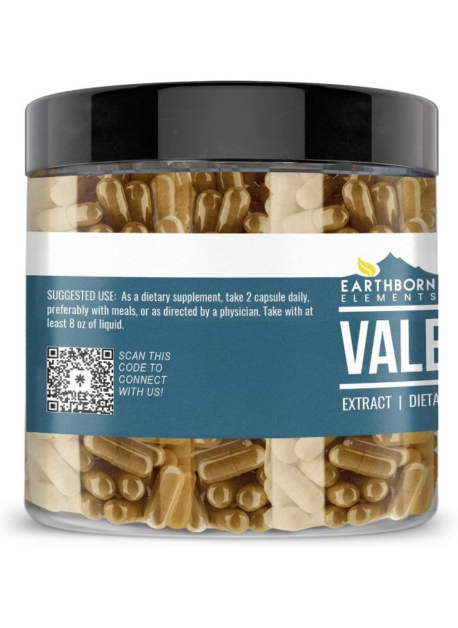 Valerian Root Capsules (200 Capsules) 100% Pure Valerian Root Extract, All-Natural & Gluten-Free, Sleep & Relaxation