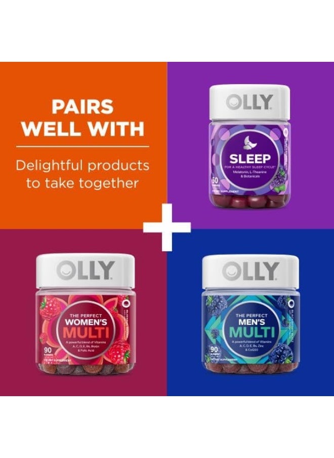OLLY Probiotic Gummy, Immune and Digestive Support, 1 Billion CFUs, Chewable Probiotic Supplement, Mango, 25 Day Supply - 50 Count
