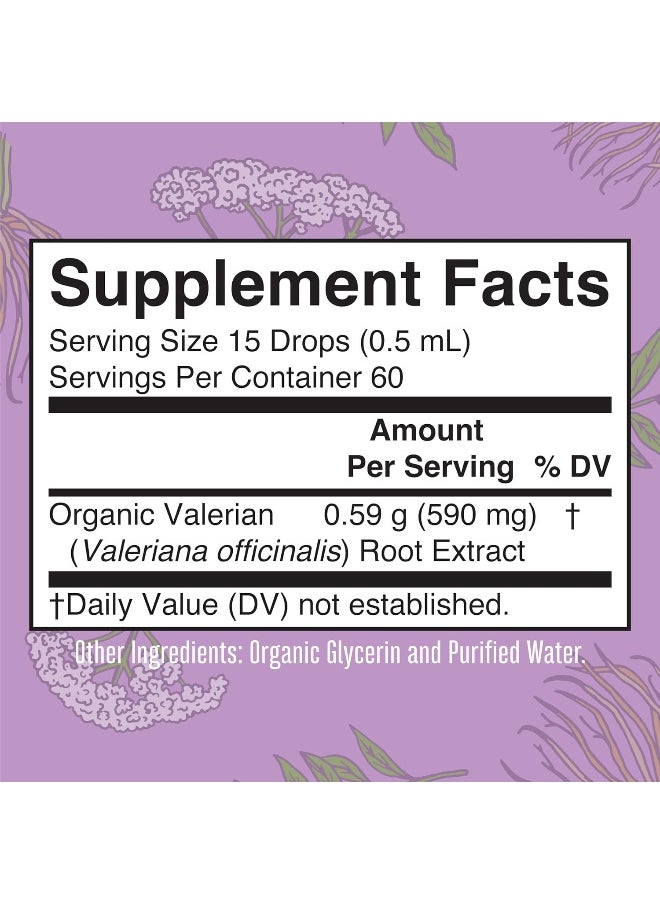 Organic Valerian Root Liquid Extract