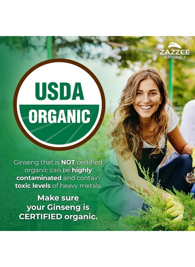 Zazzee Naturals Korean Panax Ginseng, 120 Veggie Caps