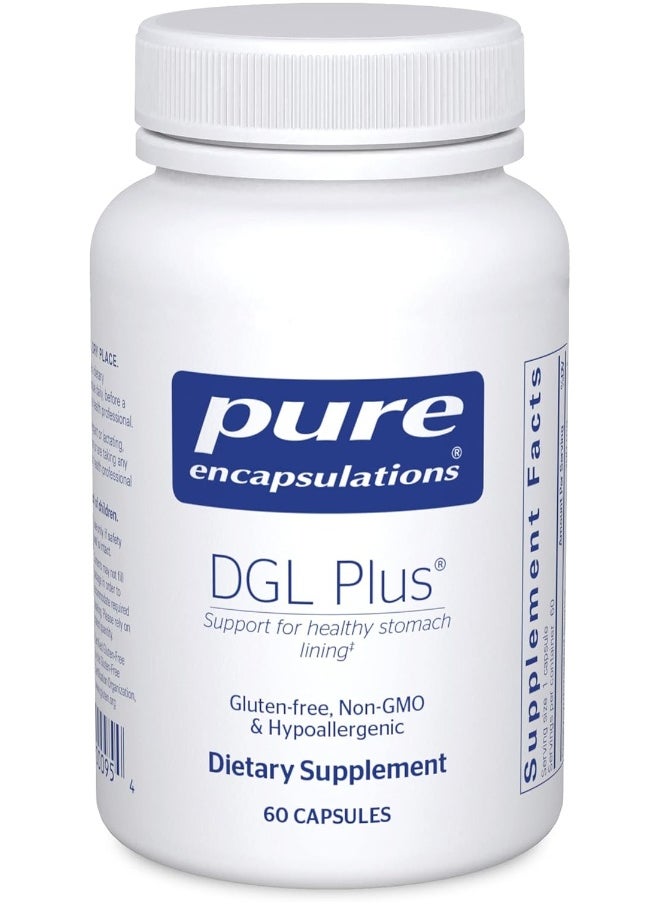 Pure Encapsulations - DGL Plus - Herbal Support for the Gast