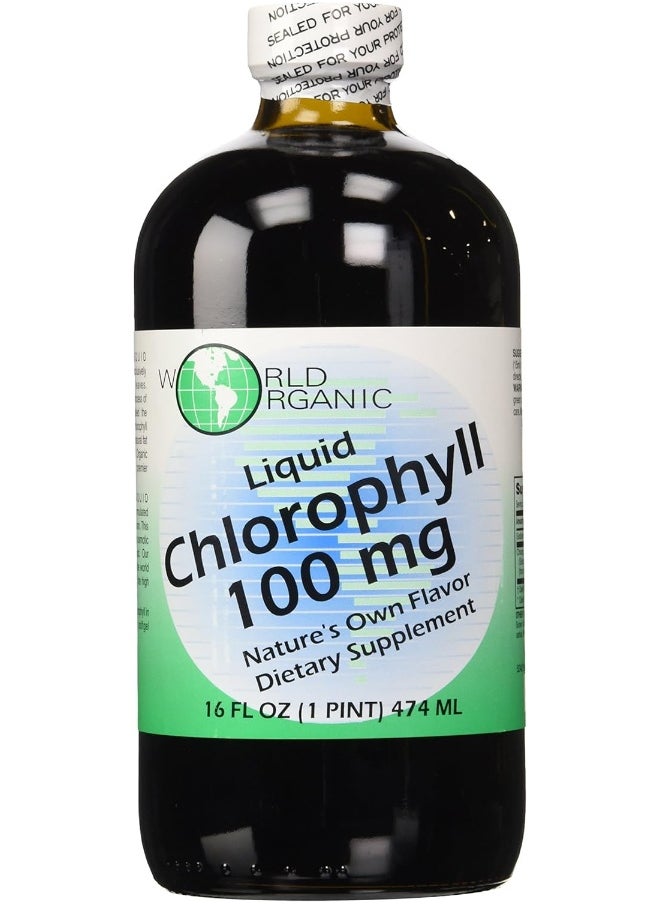 World Organics Chlorophyll Supplement (100 mg, 16oz)