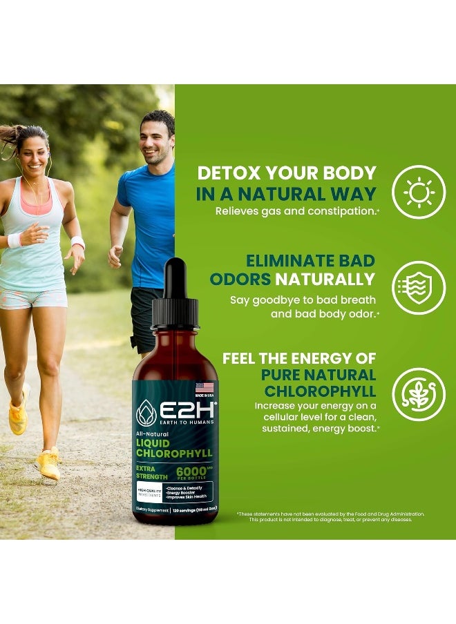 E2H Earth to Humans All-Natural Liquid Chlorophyll