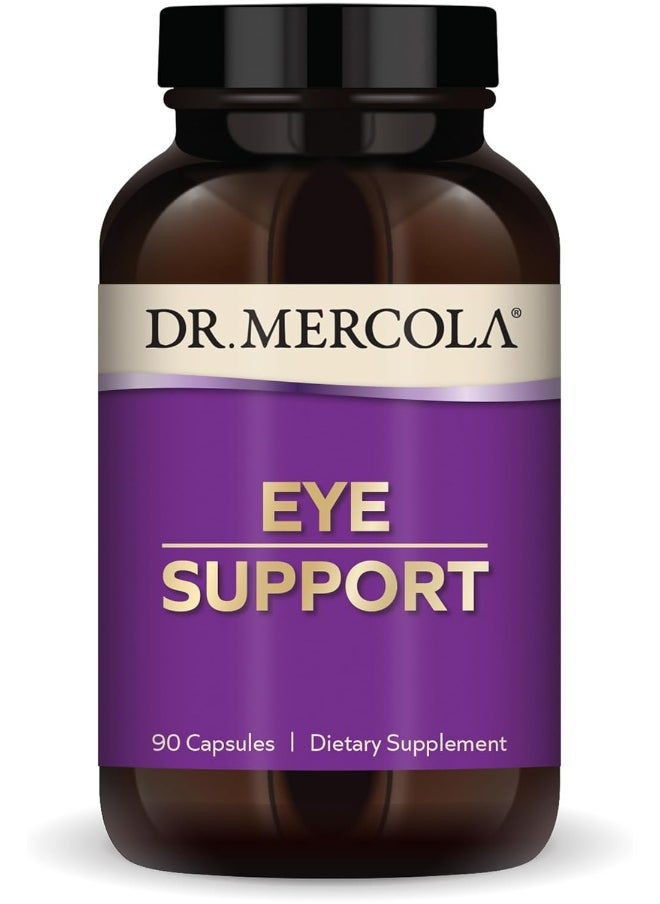 Dr. Mercola Eye Support, 90 Servings (90 Capsules), Dietary Supplement, Supports Eye and Vision Health, Non-GMO