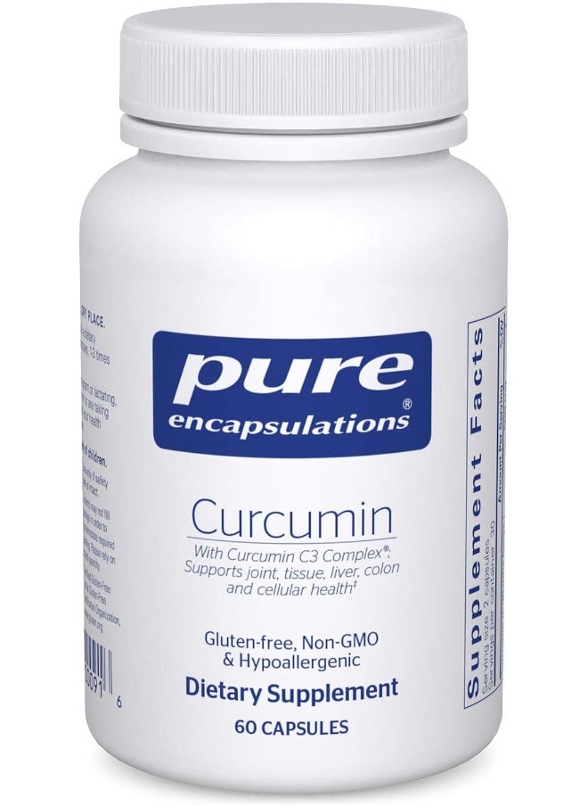Pure Encapsulations Curcumin | Curcumin C3 Complex to Support Joints, Tissue, Liver, Colon, Brain, and Cellular Health* | 60 Capsules