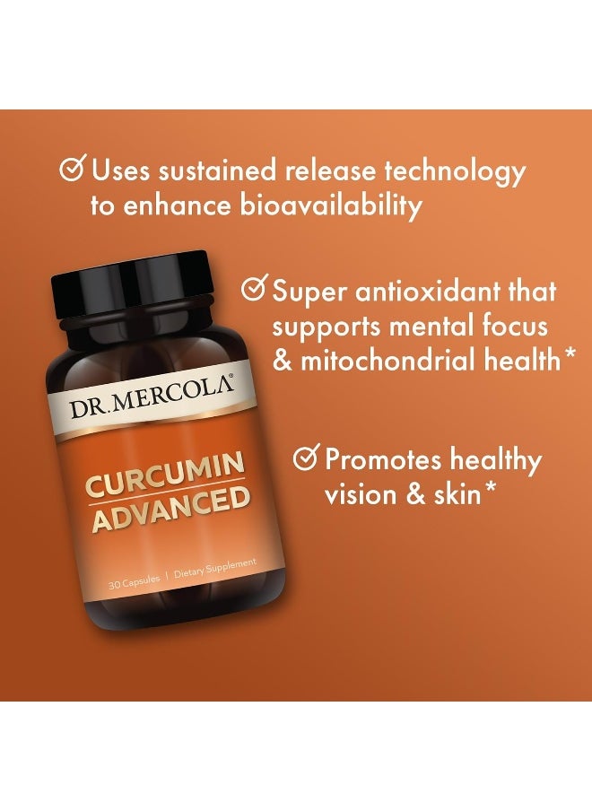 Dr Mercola Curcumin Advanced (500mg, 30 Capsules)