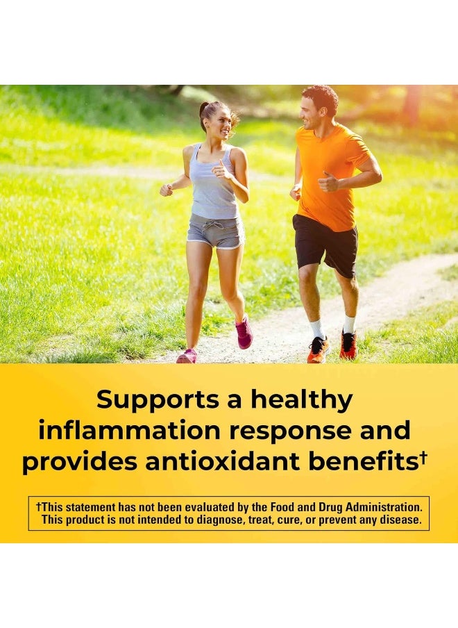 Nature Made Extra Strength Turmeric Curcumin with Black Pepper, 1000mg extract (950mg Curcuminoids) per serving, Supports Healthy Inflammation Response, 60 Vegetarian Capsules, 30 Day Supply