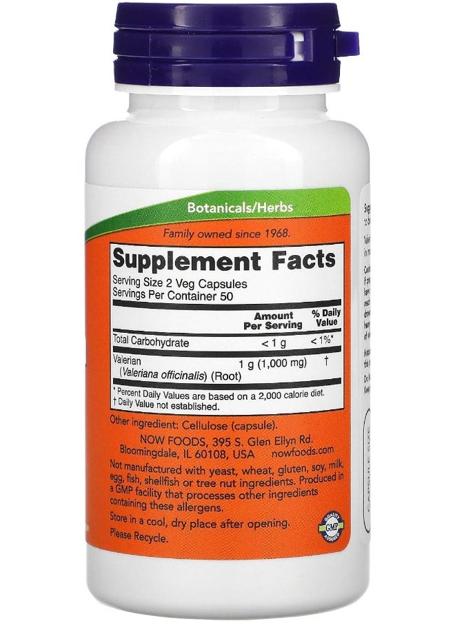 NOW Foods Valerian Root - 500mg, 100 Count