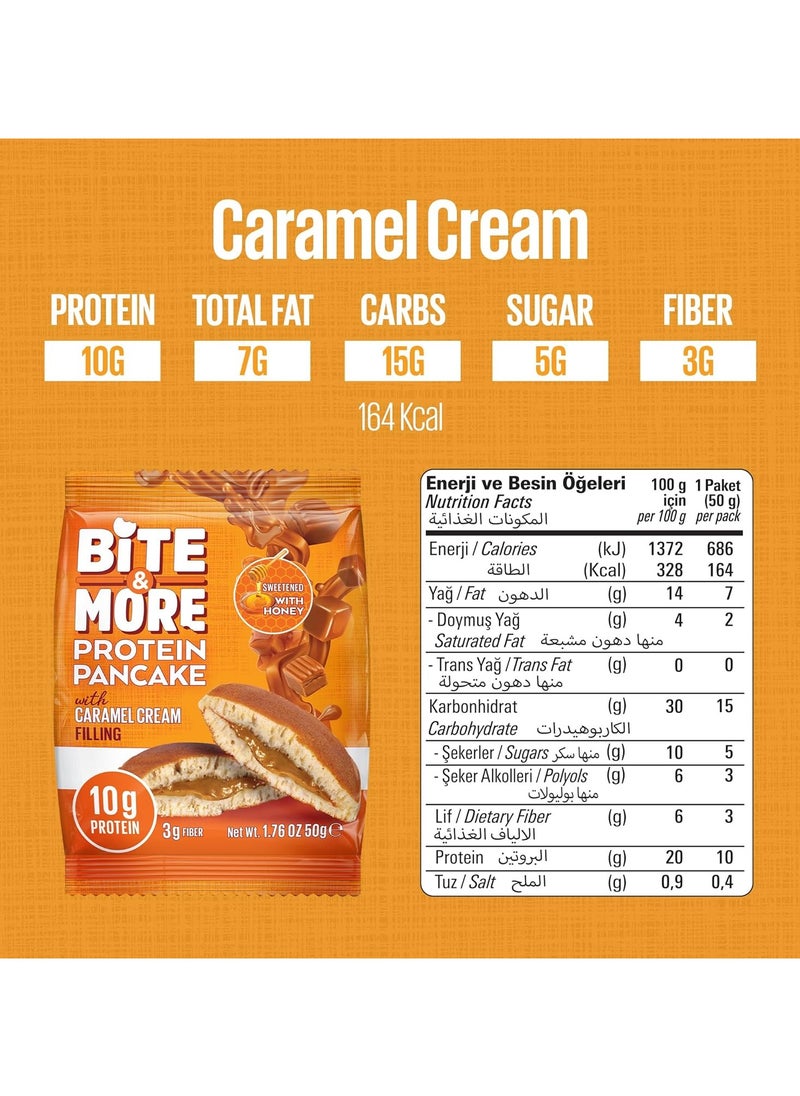 Protein Pancake Caramel Cream filling 50 g Box of 12