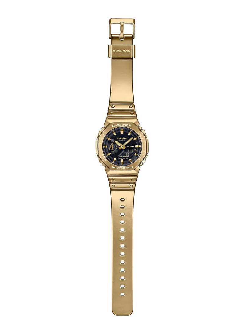 Analog+Digital Resin Band Fine Metallic Series Watch GA-2100YMG-9ADR
