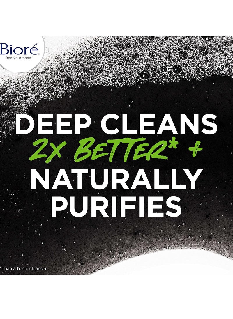 Bioré Men's Skincare Charcoal Face Wash, Deep Cleans Pores & Refreshes Skin, 6.77 Fl. Ounces