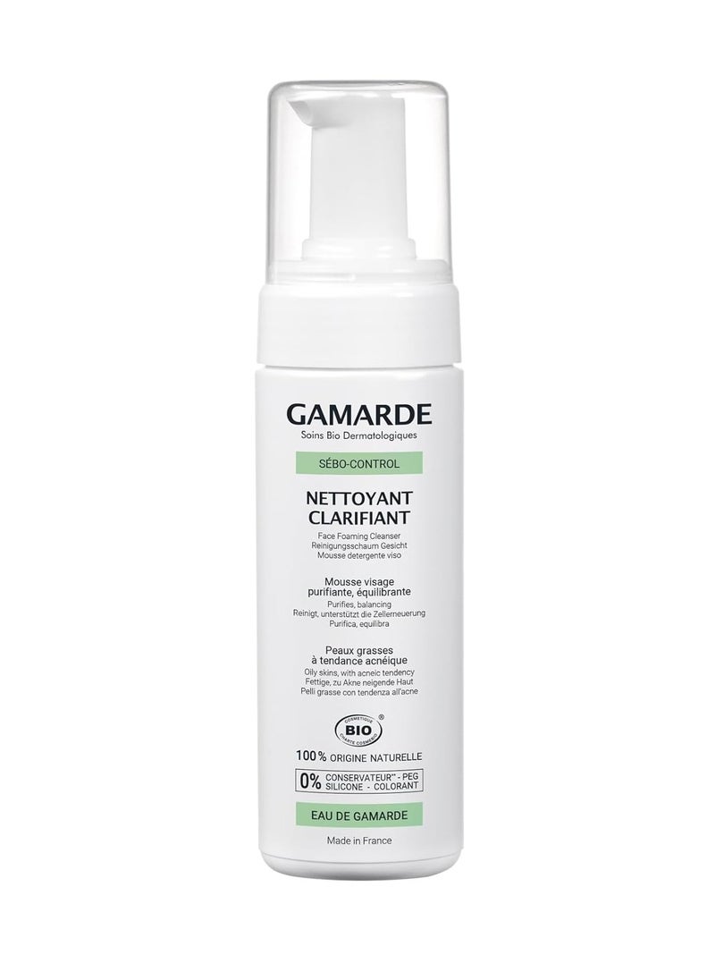 Clarifying Cleanser - Purifying Acne Face Wash - Eliminates Excess Sebum and Impurities - Balances and Clears Oily Skin - 5.41 oz
