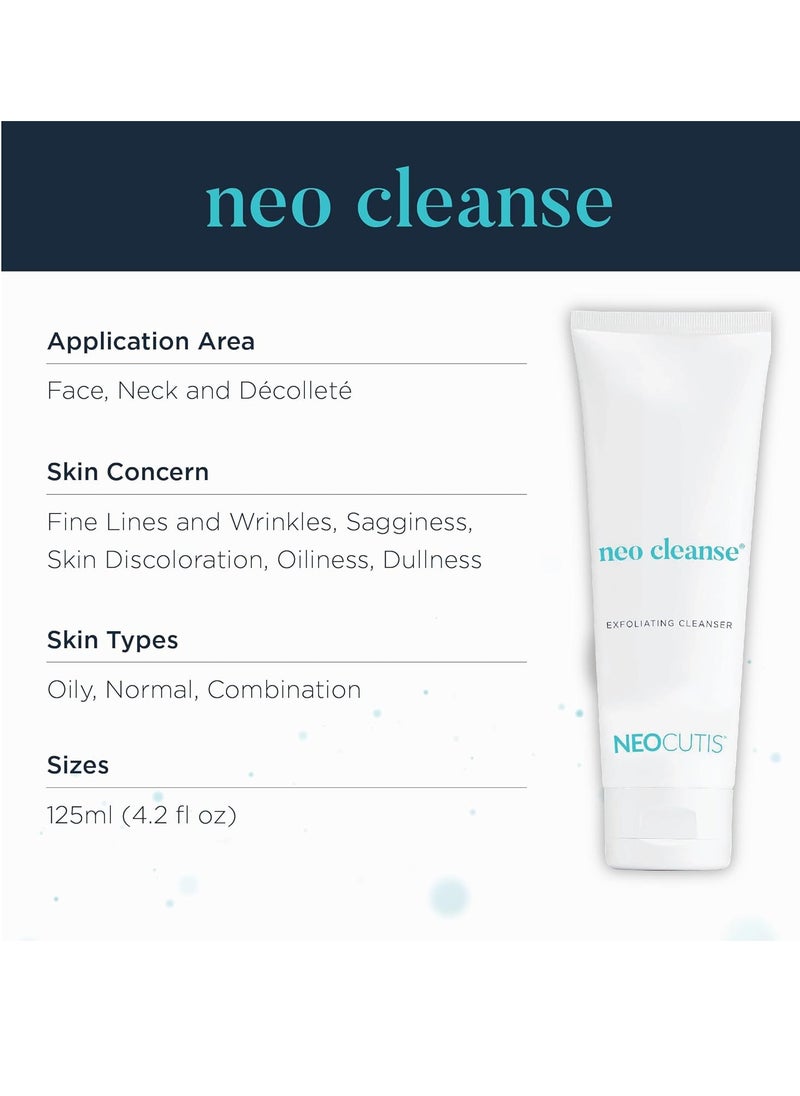 Neocutis Neo Cleanse - Exfoliating Skin Cleanser - Glycolic Acid Gel - 125ml