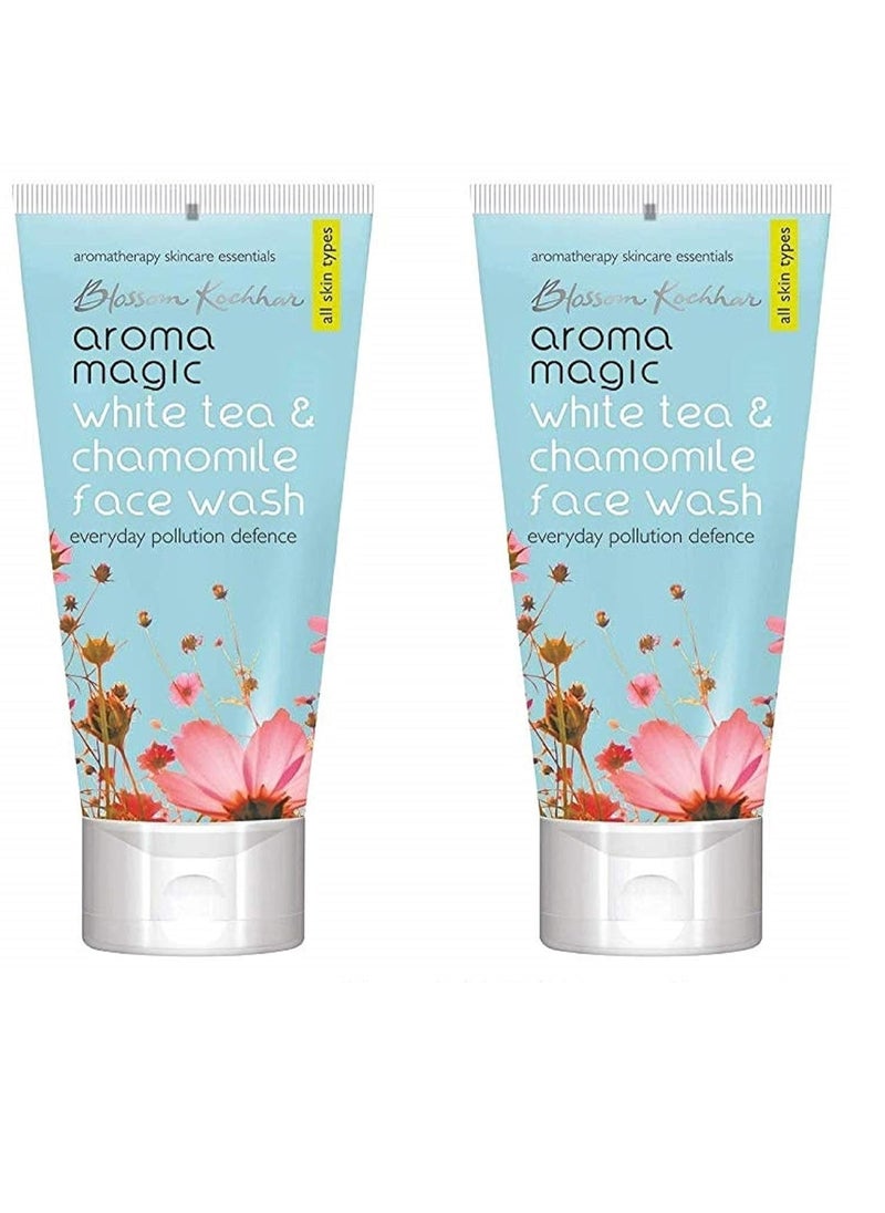 Aroma Magic White Tea And Chamomile Face Wash (Pack Of 2) 100Ml