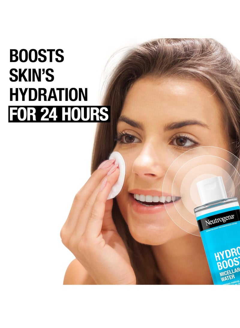 Neutrogena Hydro Boost Micellar Water with Hydrating Hyaluronic Acid, Micellar Cleansing Water for Sensitive Skin Removes Makeup, Dirt & Oil, Non-Comedogenic & Alcohol-Free 13.5 fl. ozFluid Ounce