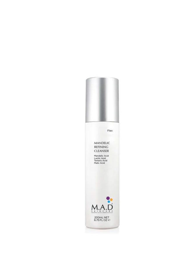 M.A.D Mandelic Refining Cleanser - Gentle Alpha-Hydroxy Acid Cocktail for Deep Cleansing, Hydration & Skin Tone Refinement - Brightening & Acne Care - Ideal for Professional Backbar & At-Home Skincare