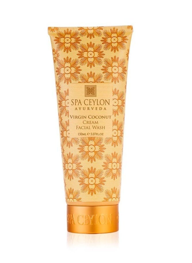 SPA CEYLON VIRGIN COCONUT Cream Facial Wash | Rich & Soft-Foaming | Deep Cleansing | Silicon-Free | 100% Vegetarian | Suitable for all skin types