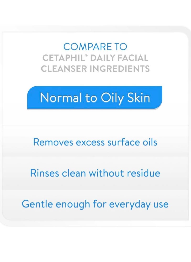 Equate Beauty Daily Facial Cleanser for Normal to Oily Skin, 8 Fl oz