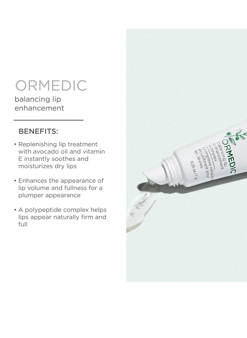 IMAGE Skincare Ormedic Balancing Facial Cleanser + pH Balancing Lip Enhancement Complex, Mild Face Wash and Deep Hydration Lip Plumper for Fuller Lips, 1.7 oz + 0.5 oz