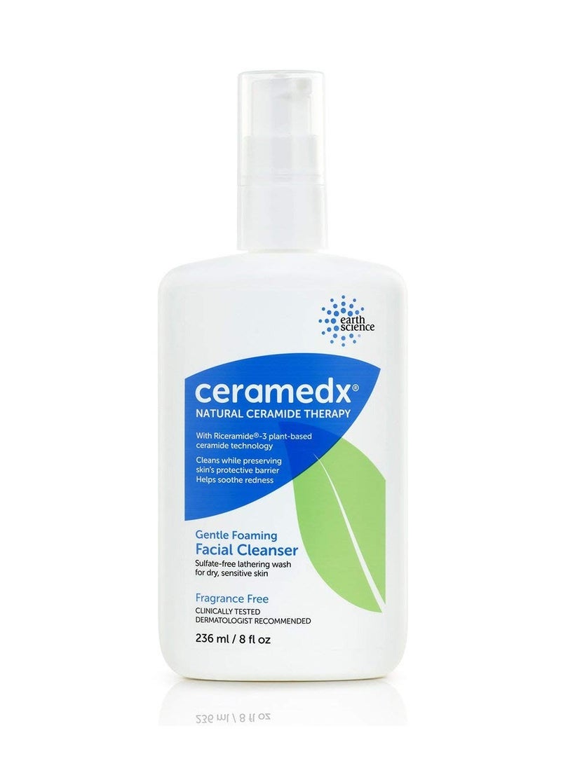 Ceramedx – Gentle Foaming Facial Cleanser | Natural Ceramide Cleanser for Dry, Sensitive Skin | Cruelty Free, Vegan & Fragrance Free | 8 fl oz