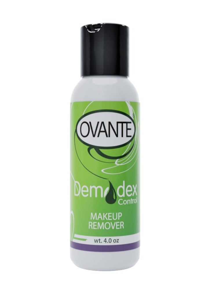 Ovante Demodex Mite Eliminating Face Wash & make Up Remover With Tea Tree Oil For Human With Demodex Mite, Rosacea, Blepharitis, Itchy Eyelids & Lashes - 4.0 oz