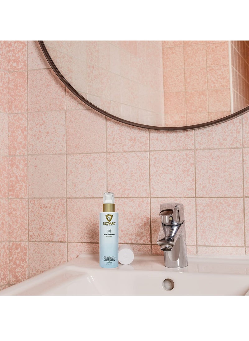 Leovard- Men & Women Hyaluronic Acid Hydrating Face Wash | Resurfacing Facial Wash | Daily Refining Enzyme Gel Cleanser Gently Exfoliates, Purifies, Renews, and Revitalizes the Skin (Face wash)