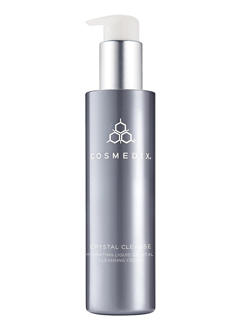 Cosmedix Crystal Cleanse - Hydrating Liquid Cleansing Cream - Removes Daily Impurities - Gentle Enough for All Skin Types - Delivers Long-Lasting Moisture - Refreshes Your Complexion - 5.5 oz
