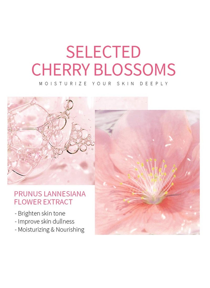 Face Sakura Cleanser Deep Cleaning Foaming Cream Repairing Deep Cleansing Moisturzing Balance Oil Water