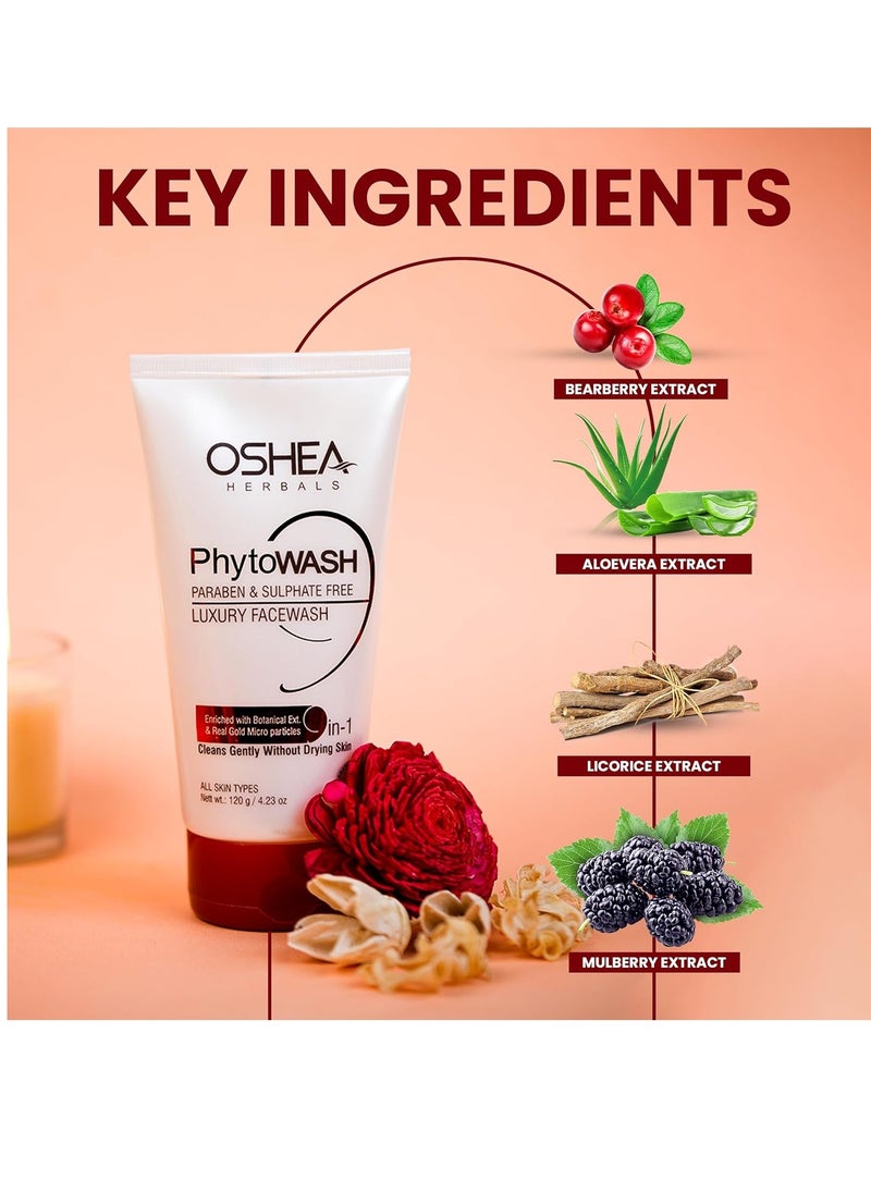 Oshea Herbals Phytowash Luxury Facewash, 120 gm