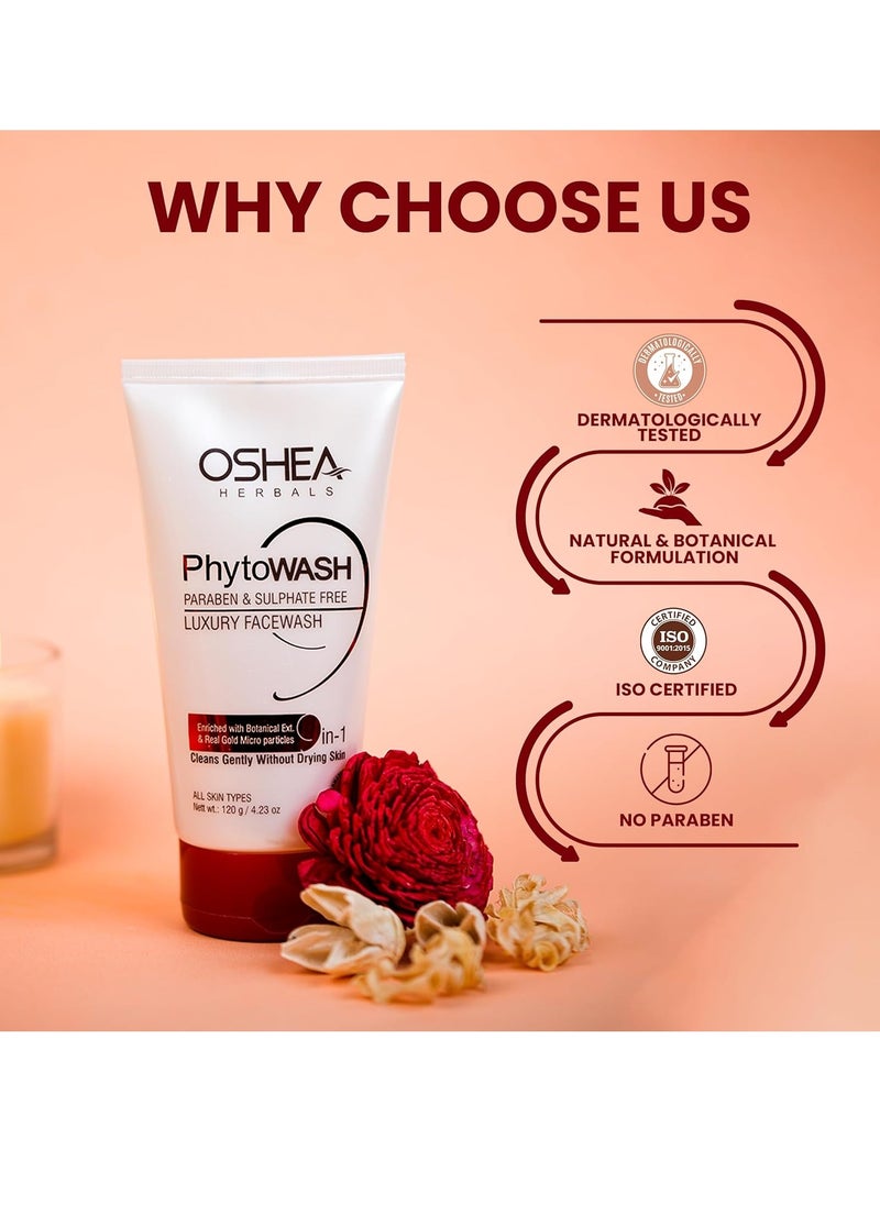 Oshea Herbals Phytowash Luxury Facewash, 120 gm