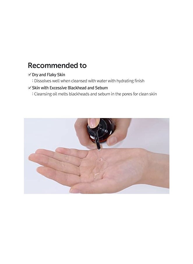 DearKlairs] Gentle Black Deep Cleansing Oil + Facial Cleanser Set, Vegan Black Bean, Korean Skincare Routine, Non-Irritating, Sensitive Skin Friendly
