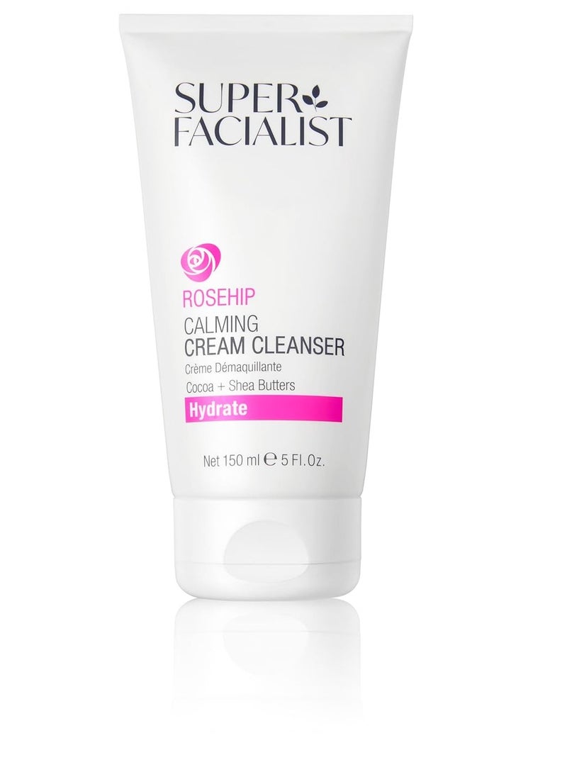Super Facialist Rosehip Calming Creamy Cleanser - Hydrates & Restores Natural PH Balance 1 x 150ml