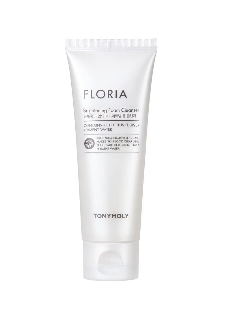 TONYMOLY Floria Brightening Foam Cleanser, 5.0 Fl Oz