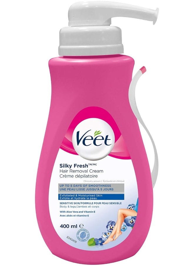 Veet Sensitive Hair Remover Gel Cream Pink, 13.5 Fl Oz