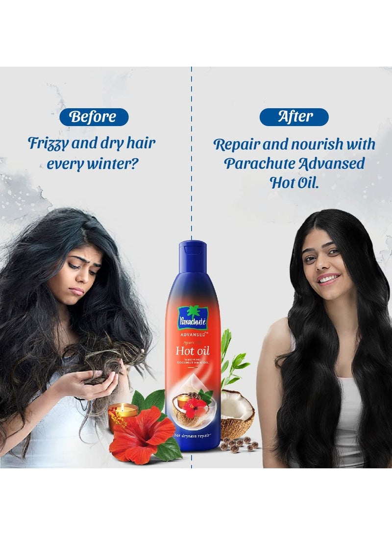Parachute Advansed Ayurvedic Hot Oil 400 ml with Free 90 ml Pack