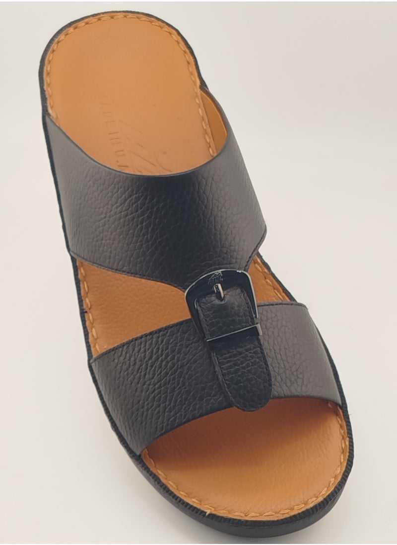 Premium Handmade Arabic Sandal | Pure Leather & PU Sole | Authentic Craftsmanship