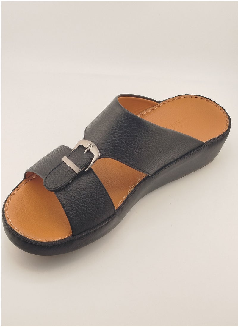 Premium Handmade Arabic Sandal | Pure Leather & PU Sole | Authentic Craftsmanship