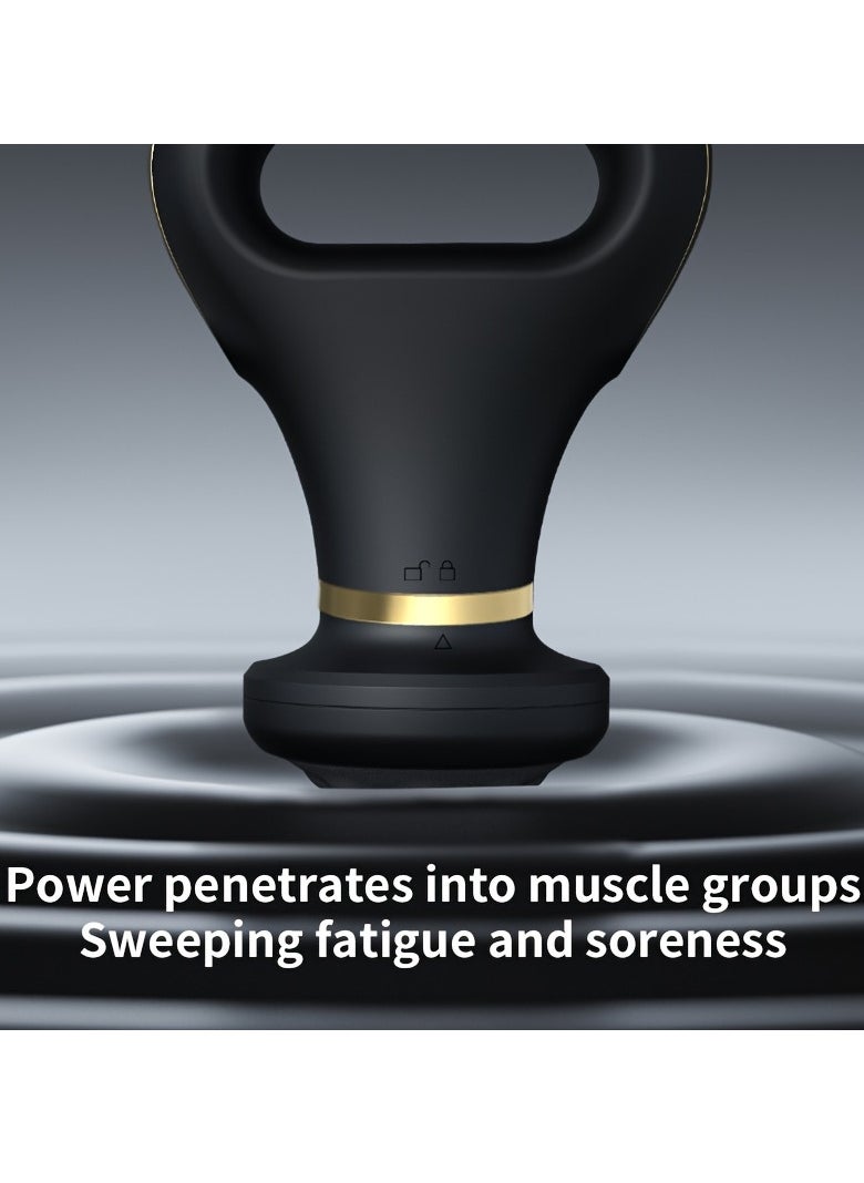 High Quality Pulse Hot Compress Mini Body Massager Portable Handhold 5 Heads Body Beauty Massage For Muscle Relaxation