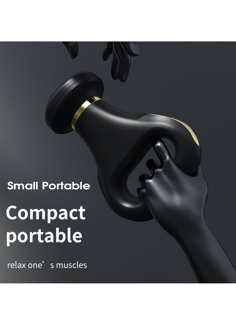 High Quality Pulse Hot Compress Mini Body Massager Portable Handhold 5 Heads Body Beauty Massage For Muscle Relaxation