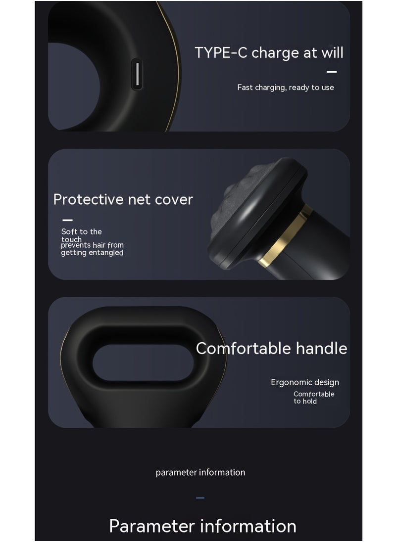 High Quality Pulse Hot Compress Mini Body Massager Portable Handhold 5 Heads Body Beauty Massage For Muscle Relaxation