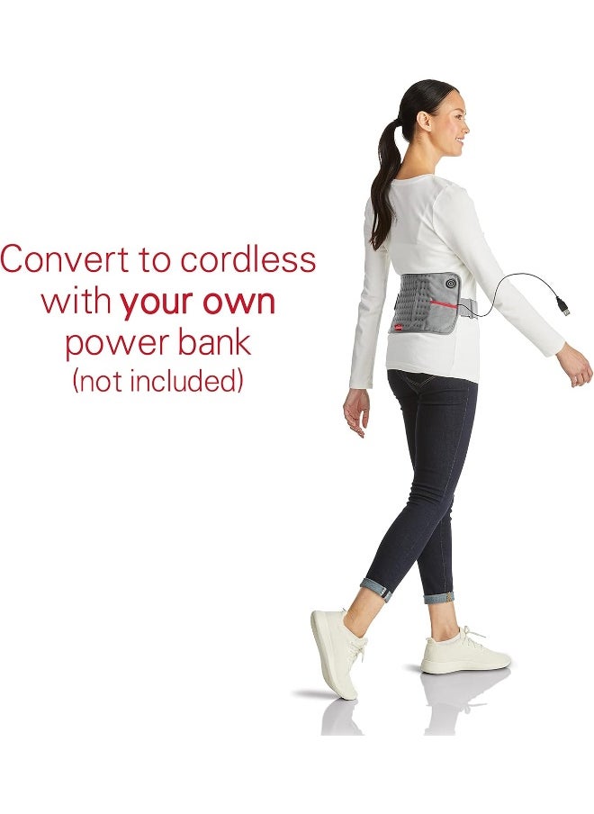 SUNBEAM GoHeat USB Powered Heating Pad, Gray
