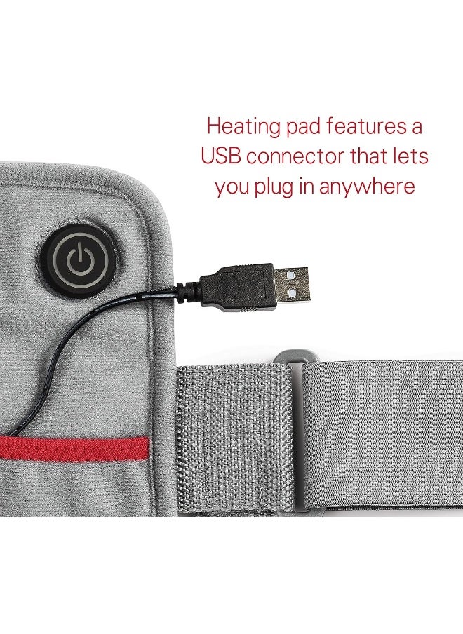 SUNBEAM GoHeat USB Powered Heating Pad, Gray