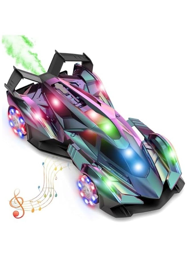 Lambo Remote Control Car for Boys 4-7 8-12 Drift Rc Cars with 360° Rotation, Spray, Music & Lights 1:12 Rechargeable Rc Car Toys 10-12km/h Sport Race Toy Cars Gifts for Kids (Multi-Color)