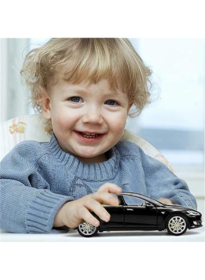 Toy Car Model S Alloy Model Cars Pull Back Vehicles 1/32 Scale Car Toys for Toddlers Kids (Black)