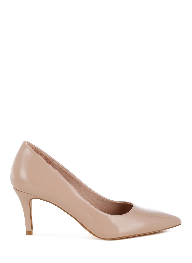 Stiletto Heel Pumps In Blush