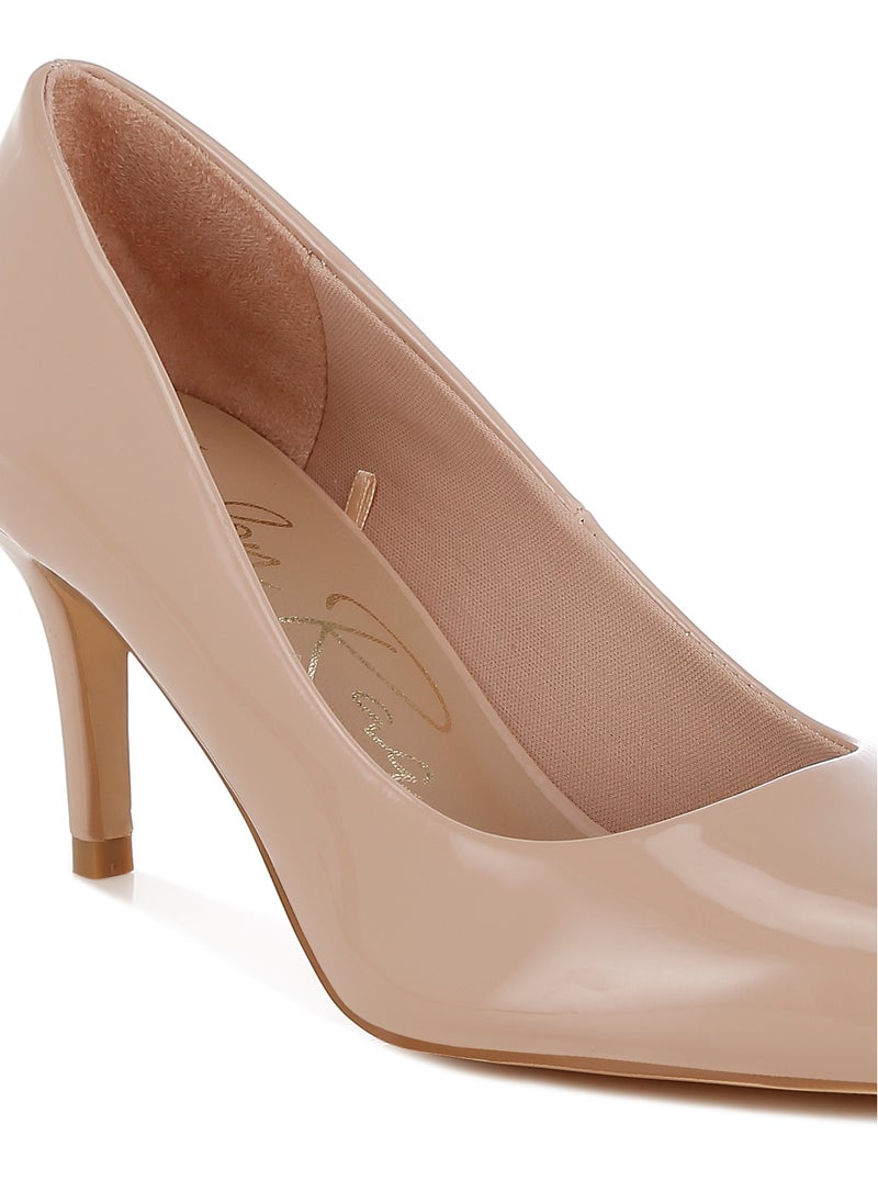 Stiletto Heel Pumps In Blush