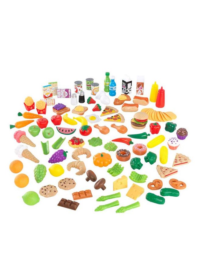 115-Piece Deluxe Tasty Treats Pretend Play Food Set